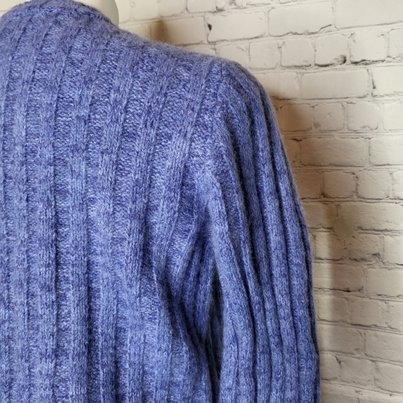 The Limited Vintage Purple Ribbed Knit Cardigan - Size L - Picture 3 of 10